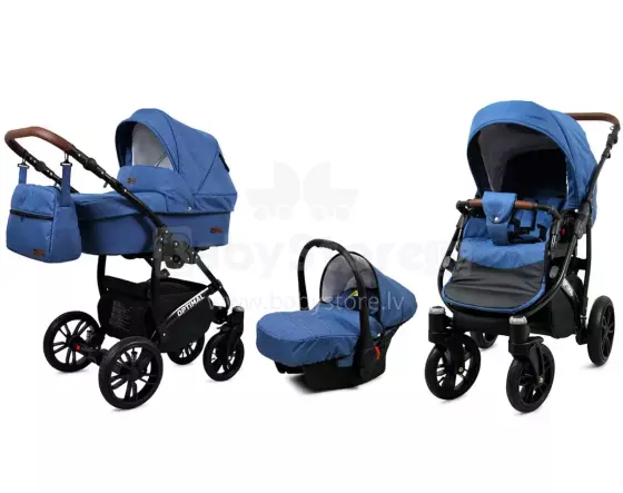 Babylux Optimal Art.286494 Blue Flex Универсальная коляска 3 в 1