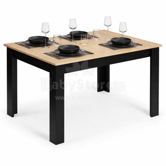 Прямоугольный стол для кухни столовой на 4 человека 120x80 см дуб сонома ModernHome