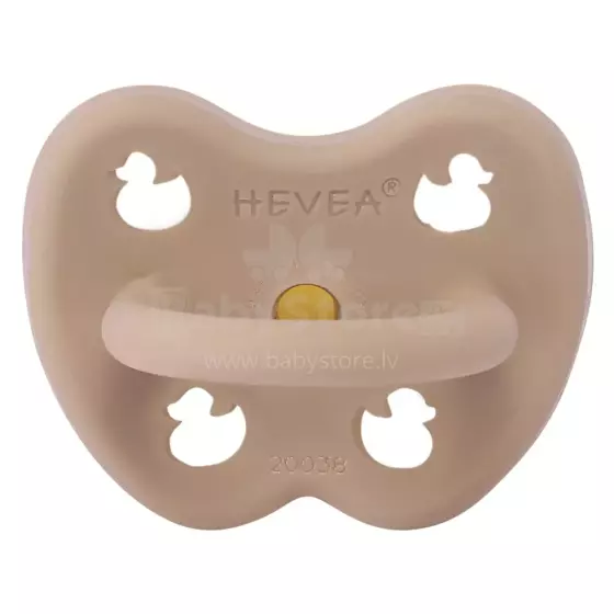 Hevea Natural Rubber Pacifier  Art.210831 Tan Beige  Анатомическая/ортодонтическая Пустышка из 100% натурального каучука 3-36 мес.