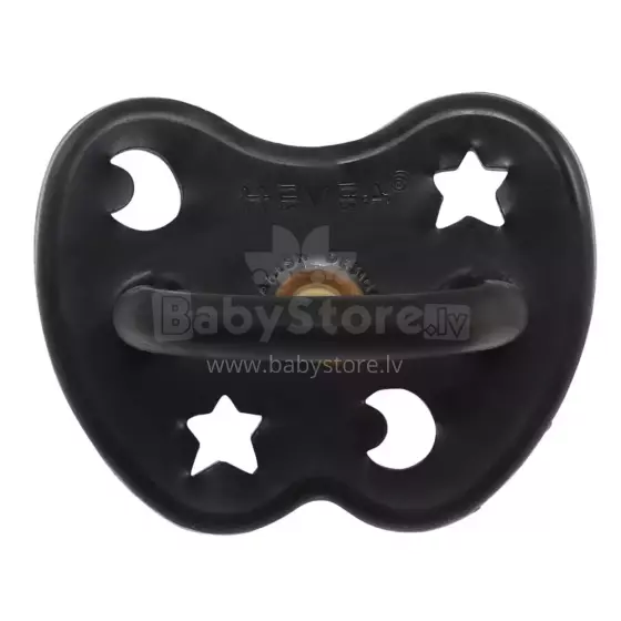 Hevea Natural Rubber Pacifier  Art.211721 Space Black Анатомическая/ортодонтическая Пустышка из 100% натурального каучука 3-36 мес.