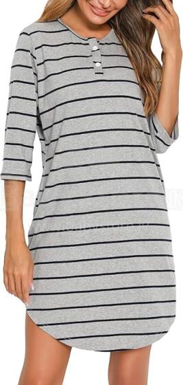 Italian Fashion Night Dress Art.286677 Light Grey Ночная рубашка для беременных / кормления