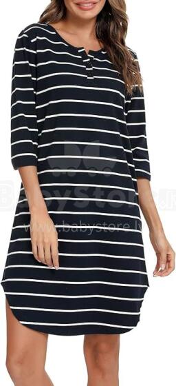Italian Fashion Night Dress Art.286679 Navy Ночная рубашка для беременных / кормления