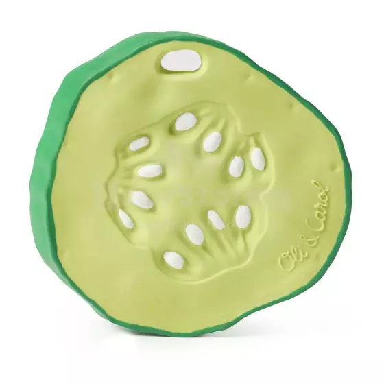 vOil Carol Teether Toy Art.286825 Cucumber Прорезыватель для зубов  (натуральный каучук)