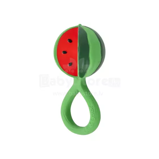 Oil Carol Teether Rattle Art.286826 Watermelon zobgrauznis no naturāla kaučuka