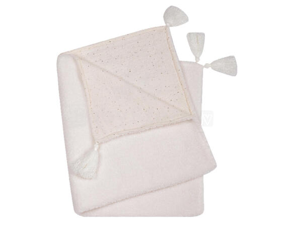 DUET BABY 738 Muslin Blanket Print + Boucle 90x80 cm