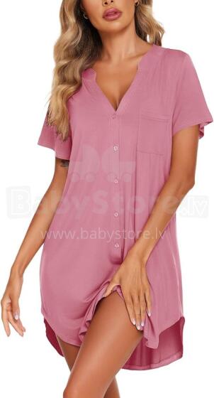 Italian Fashion Night Dress Art.287194 Pink Ночная рубашка для беременных / кормления