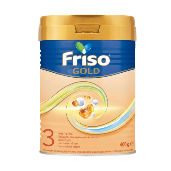 Frisolac® Gold 3 New Formula Art.287204 молочная смесь - диетическое питание для детей от 12+ мес. 400г
