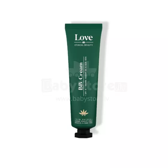 Love Ethical Beauty BB Cream Toon Medium SPF15 Art.287225  Натуральный BB-крем  SPF15 с алоэ вера и маслом шиповника, оттенок Medium, 1 мл (тестер).