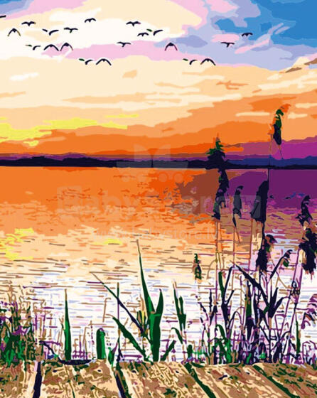 Painting by the numbers - 45735 - LAKE - size 40x50 cm