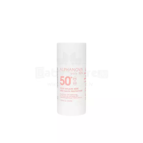 Alphanova Sun SPF50+  Art.287565 bērnu saules aizsargkrēms SPF50+ bez smaržvielām un hipoalerģisks jutīgai ādai, 17 ml