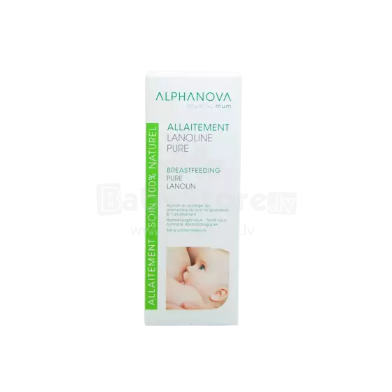 Alphanova Sante Breastfeeding Lanolin Art.287569 100% dabīgs lanolīns krūšu galu nomierināšanai un aizsardzībai zīdīšanas laikā, 40 ml