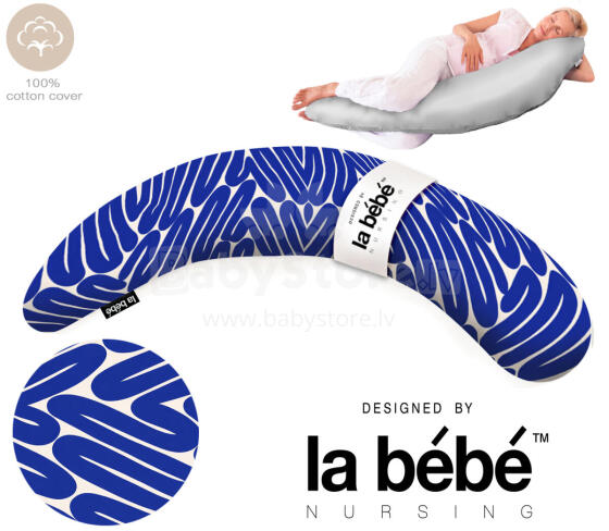 La Bebe™ Moon Cotton Maternity Pillow Art. 5-172 Wild Life. Large pregnancy pillow with Memory Foam filling (especially soft and quiet filling)