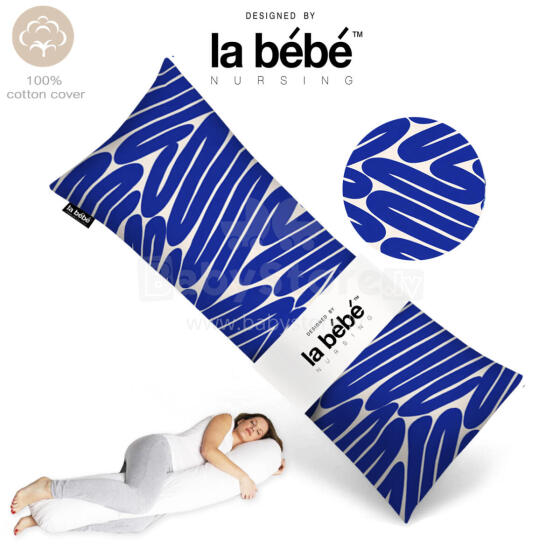 La Bebe™ Easy Maternity Pillow Art. 5-172 Wild Life. Daudzfunkcionāls gulēšanas atbalsta spilvens ar sintepona (bumbiņsintepons) pildījums (īpaši mīksts un kluss) 135 x 40 cm