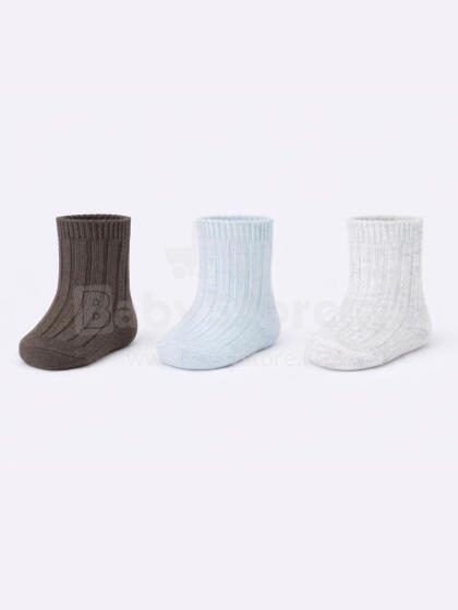 NOVITI SB176-B-01 Baby Socks for Boys Striped Mix 0-6m