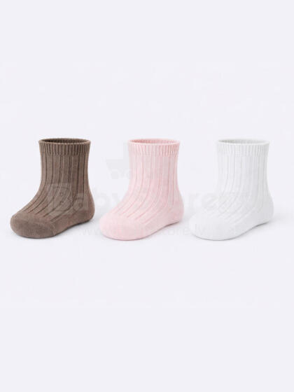 NOVITI SB176-G-01 Baby Socks Girl Striped Mix 0-6m