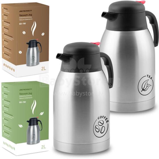 Vacuum Jug Set of 2 for Coffee and Tea 2 L Berdsen BD-780