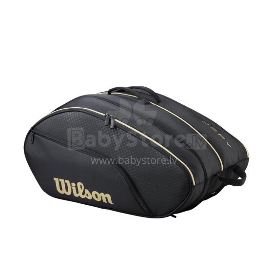 СУМКА ДЛЯ ПАДЕЛЬНОГО ТЕННИСА WILSON DEFY V1 ЧЕРНАЯ ЗОЛОТАЯ 2026