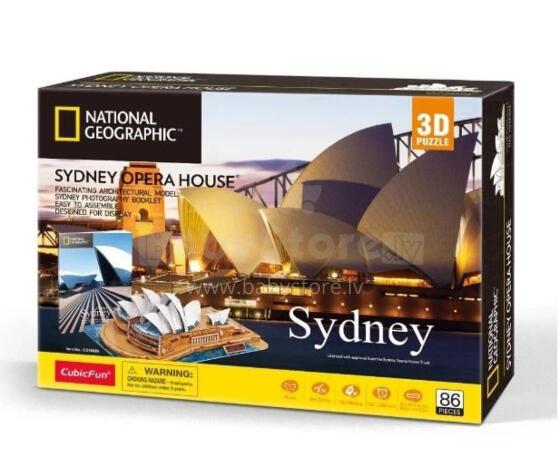 CUBICFUN NATIONAL GEOGRAPHIC 3D puzle Sidnejas Operas nams