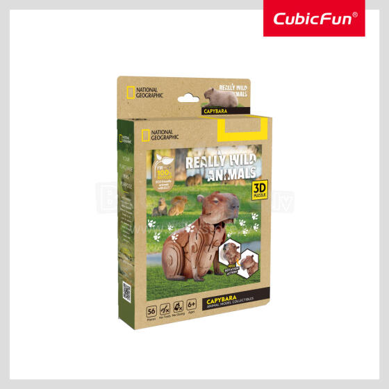 CUBICFUN NATIONAL GEOGRAPHIC 3D puzle Kapibara