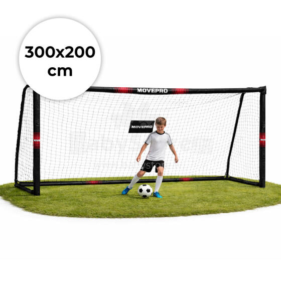 Футбольные ворота с сеткой для футбола 300x200x120 см MOVEPRO