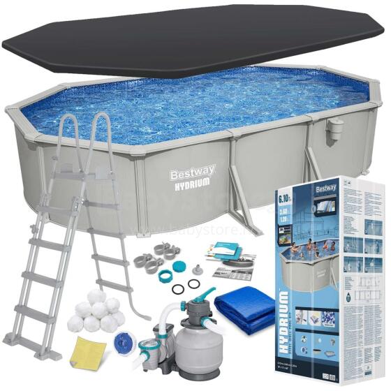 Gada Cikla Paneļu Baseins 610x366x122 cm 13in1 Bestway 56369