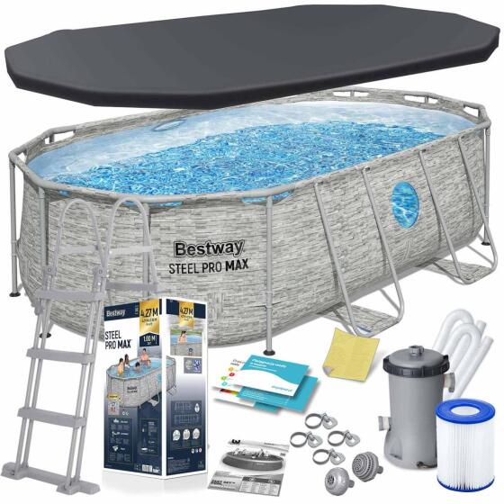 Bestway 56714N 427 x 250 x 100 cm 12-in-1 rāmis baseins