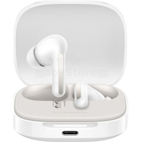 Xiaomi Redmi Buds 6 | Iebūvēts mikrofons | Bluetooth | Mākonis balts