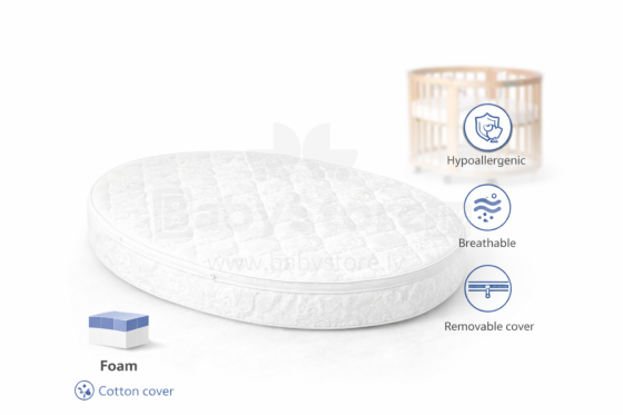La Bebe™ Smart Bed Art.288273 Children's foam mattress 72x120x7 cm (Compatible with Ingvart)