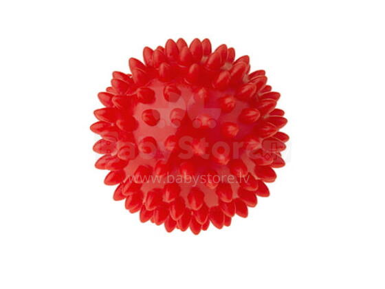 Masāžas bumba-ezītis FIZJO 6,6 cm, red (848)