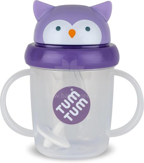 Tum Tum Baby Cup Art.288462 Olivia Owl Pudelīte ar  salmiņu  no 6 +mēn, 200 ml