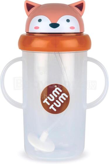 Tum Tum Baby Cup Art.288480 Fox Baby sippy cup with straw for ages 6+ months, 300 ml