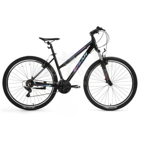 Kalnu velosipēds Bisan ATHENA V Glossy Black/Blue/Purple (Rata izmērs: 29 Rāmja izmērs: 19)