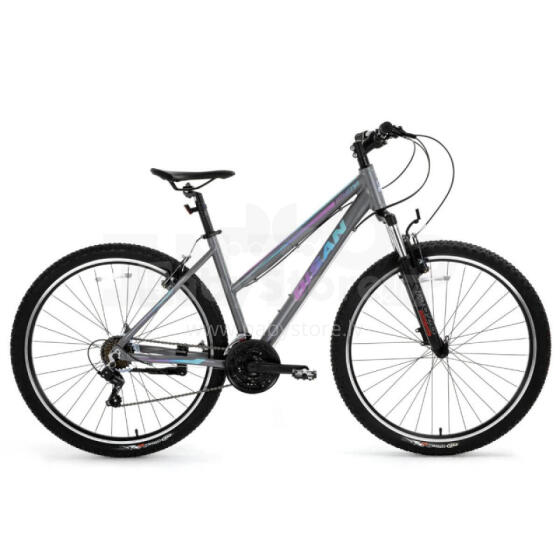 Kalnu velosipēds Bisan ATHENA V Metallic Grey/Blue/Purple (Rata izmērs: 29 Rāmja izmērs: 19)