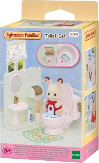 Sylvanian Toilet Set Art.5740 Toilet Set - Dollhouse Furniture