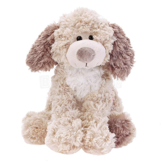 Mīkstā rotaļlieta - 13202 - KUCĒNS ADDY ar BALTO vēderu - izmērs 20 cm