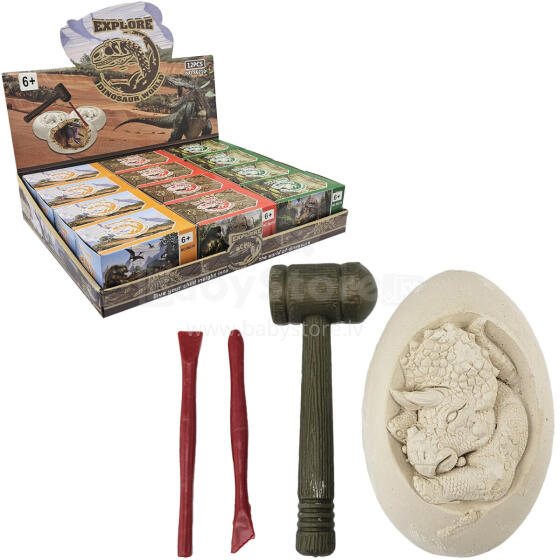 WYKOPALISKA PALEONTOLOG DINOZAUR W JAJKU