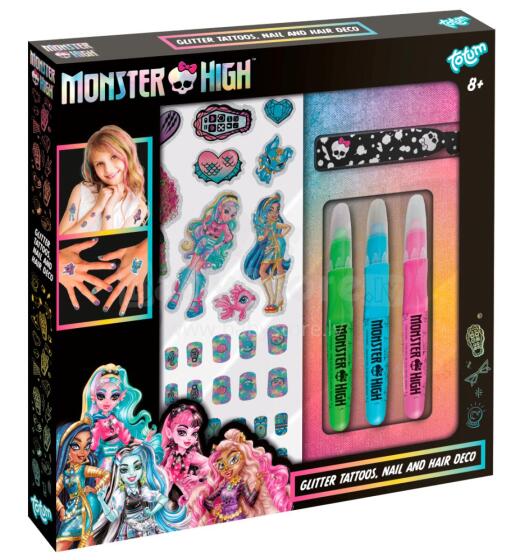 TOTUM MONSTER HIGH creative nail, body, hair decoration set, 560109