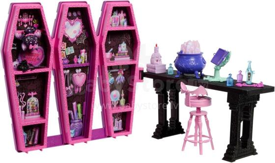 Monster High Secret Potion Room – Дракулаура с набором «Волшебная лаборатория» и Count Fabulous