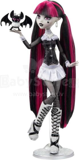 Monster High Reel Drama – Draculaura Black & White Collectible Doll with Life-Size Poster