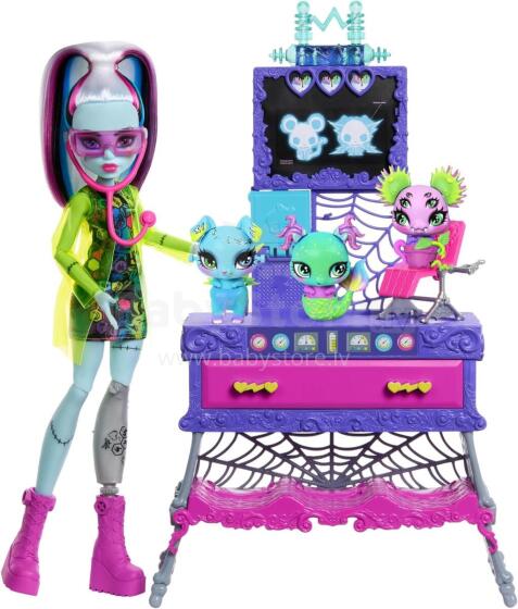 Monster High Make-A-Monster Pet Lab – Frankie Stein komplekts ar 30+ aksesuāriem