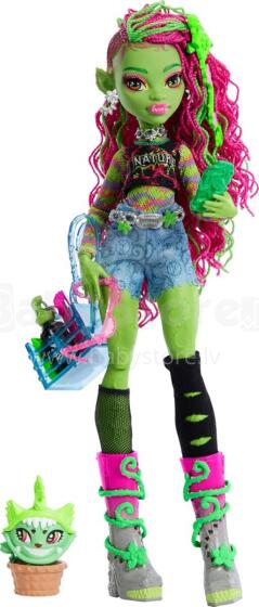 Monster High Venus McFlytrap lelle – augu iedvesmots stils ar Chewlian un aksesuāriem