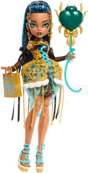 Monster High Scary Sweet Birthday Cleo De Nile Doll – Gold Party Glam Look with Accessories