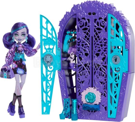 Monster High Skulltimate Secrets: Garden Mysteries Twyla Doll – Magical Wardrobe with 19+ Tea Party Surprises