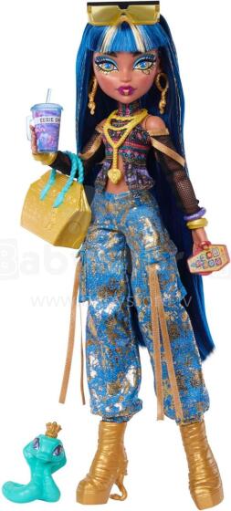Monster High Cleo de Nile – zelta stila lelle ar Hissette