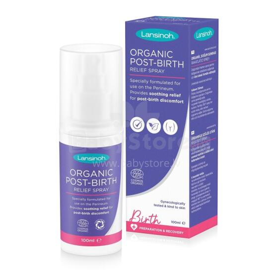 Lansinoh Organic Post-Birth Relief Spray  Art.68220 organic intimate hygiene spray after childbirth, 100ml