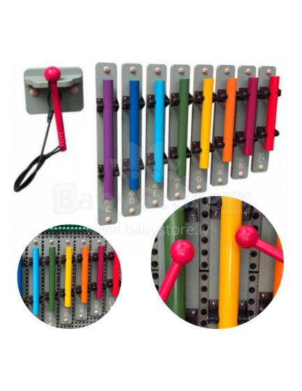 MASTERKIDZ Mūzikas instrumenti Xilofona zvani aksesuāri STEM dēļiem