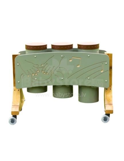 MASTERKIDZ Dārza instrumentu komplekts no trim kongu bungām