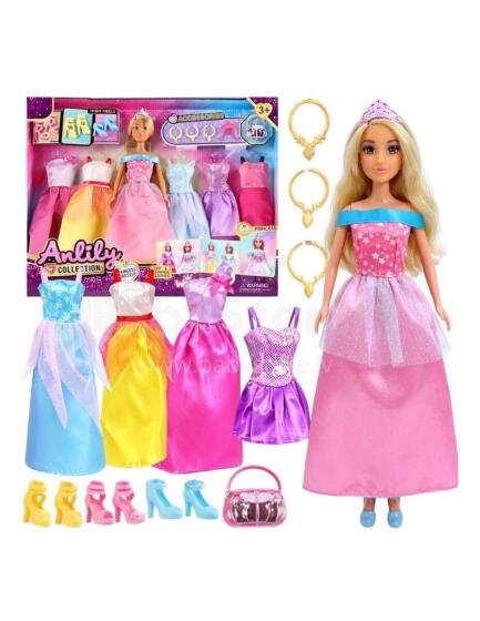 WOOPIE ROYAL Set of 5 Ball Gowns with Accessories and Doll