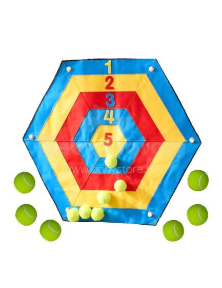 MASTERKIDZ sešstūra mērķis ar Velcro mērķa mešanai STEM dēlim