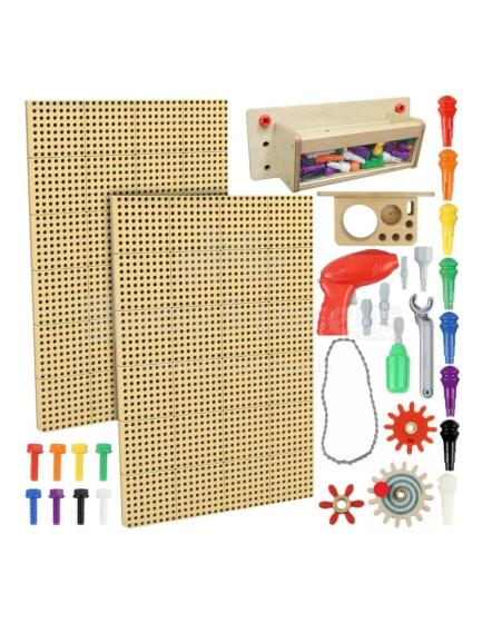 MASTERKIDZ STEM Montāžas Paneļi 2x 120x80 cm + Piederumu XXL Komplekts